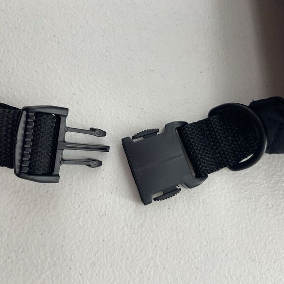 Vintage 80s Pro Spirit Black Canvas Fanny Pack Waist Belt Bag Hip Pack Grunge - Picture 8 of 16